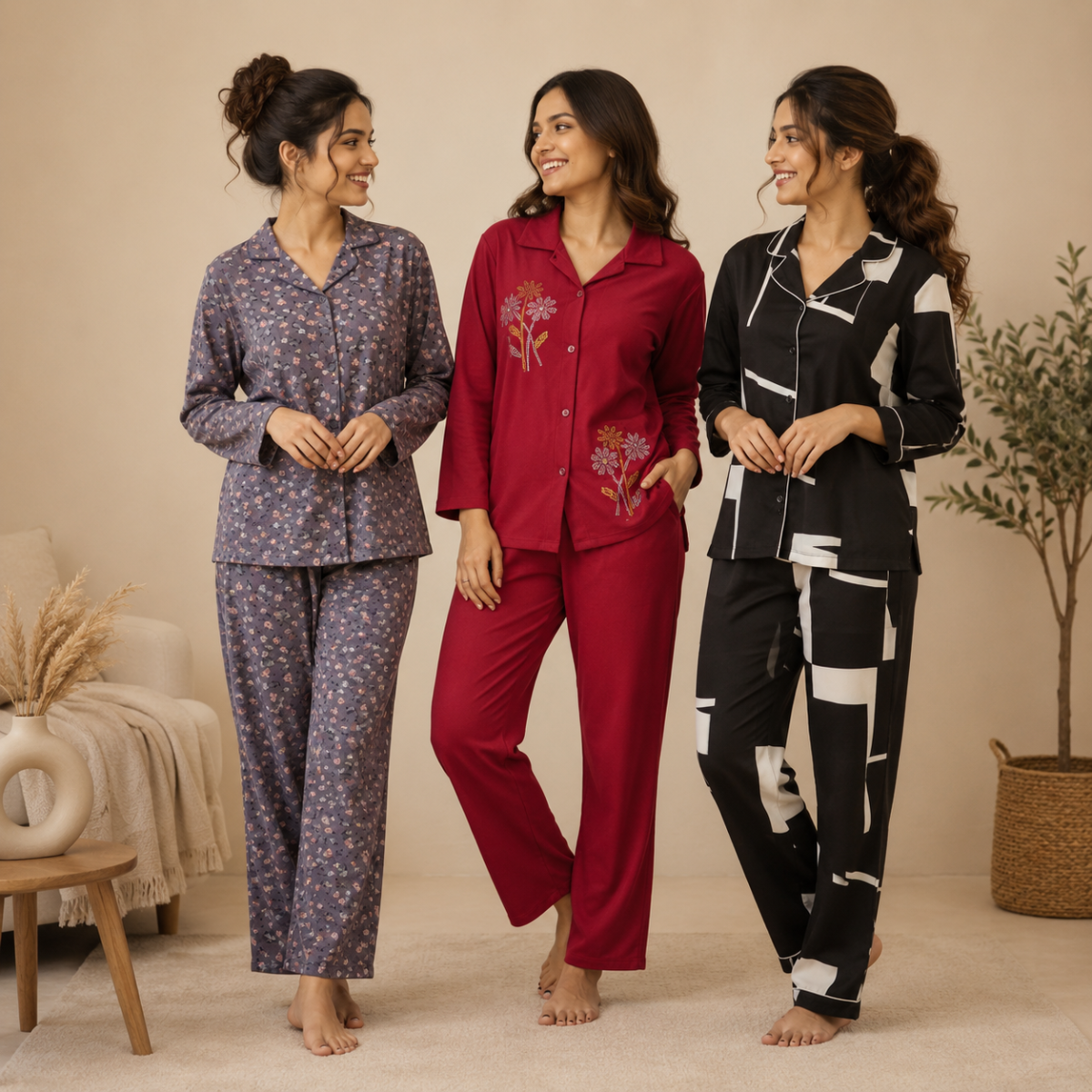 3 Night Suit Daily Wear Set (N4)