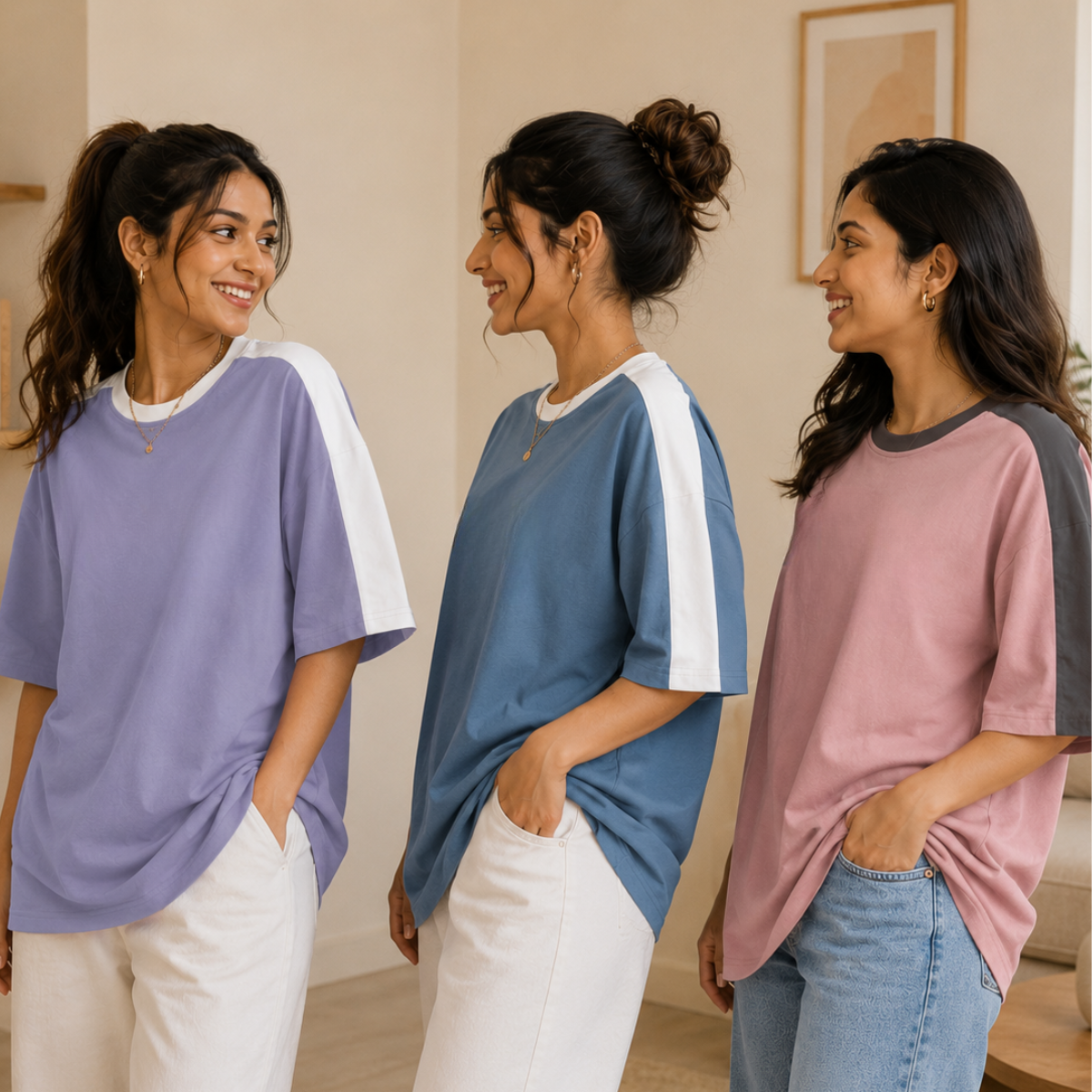 3 Women's Casual T-Shirts ( T4 )