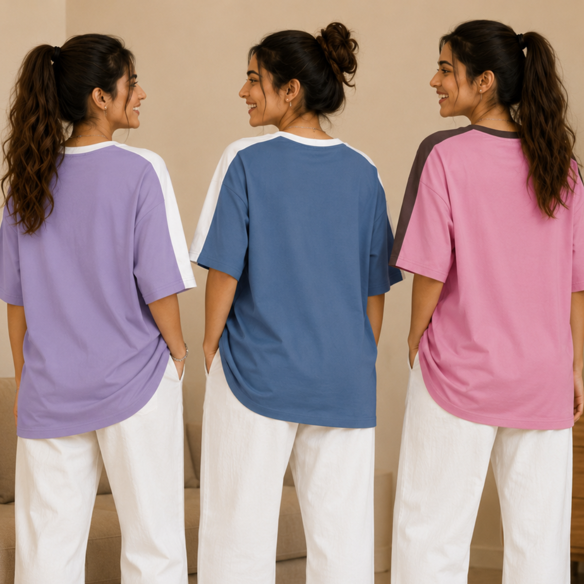 3 Women's Casual T-Shirts ( T4 )