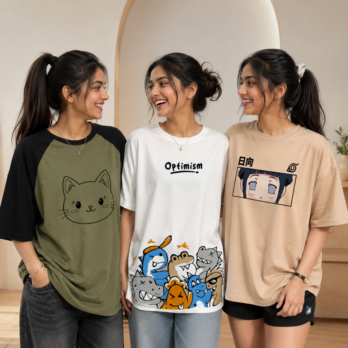 3 Women's Casual T-Shirts ( T5 )