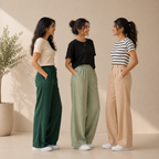 Pack of 3  Women Cotton T-Shirt Trouser Set (T-15)