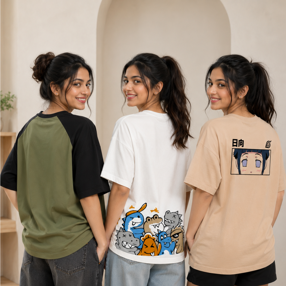 3 Women's Casual T-Shirts ( T5 )