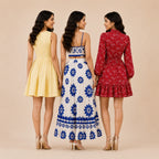 3 Printed Dress for Women - Perfect for Summers. ( P-4 )