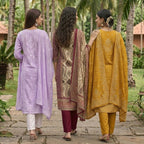 3 Pack Of Printed Cotton Kurta Set With Dupatta (VP-24)