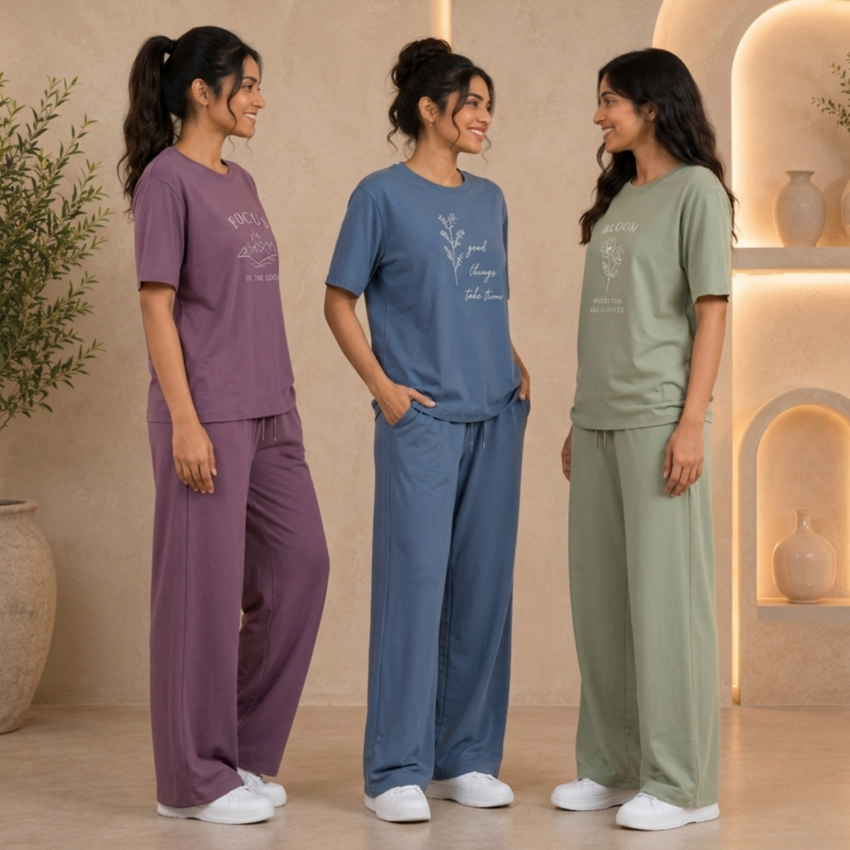 3 T-Shirt with Trouser Comfort Wear ( T6 )