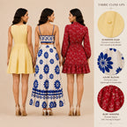 3 Printed Dress for Women - Perfect for Summers. ( P-4 )