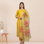 3 Cotton Kurtis with Pant & Dupatta |C-09