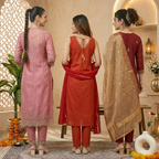 3 Kurta Set With Dupatta - Perfect For Every Occasion ( D-6 )