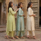 3 Pack Of Printed Cotton Kurta Set With Dupatta (VP-28)