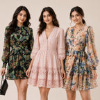 3 Printed Dress for Women - Perfect for Summers. ( P-1 )