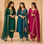 3 Kurta Set with Dupatta - Comfort For Every Occasion & Daily Wear ( D1 )