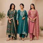 3 Kurta Set With Dupatta - Perfect For Every Occasion ( D-7 )