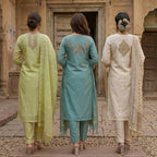 3 Pack Of Printed Cotton Kurta Set With Dupatta (VP-28)