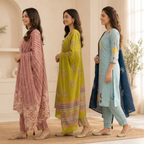 3 Pack Of Kurta With Dupatta Value Pack (V-7)