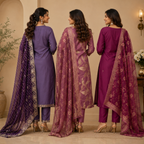 3 Kurta Set with Dupatta - Comfort For Every Occasion & Daily Wear ( D7 )
