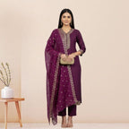 3 Cotton Kurtis with Pant & Dupatta |C-07