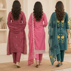 3 Pack Of Kurta With Dupatta Value Pack (V-8)