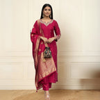 3 Cotton Kurtis with Pant & Dupatta | C-08