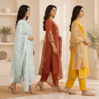 3 Pack Of Kurta With Dupatta Value Pack (V-9)