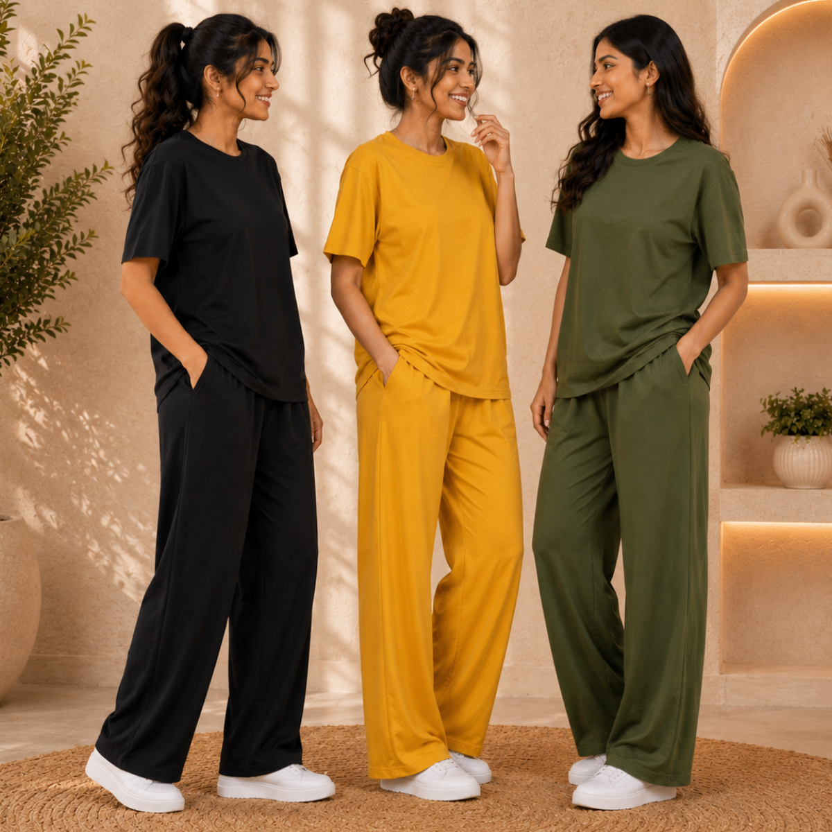 3 T-Shirt with Trouser Comfort Wear ( T9 )