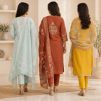 3 Pack Of Kurta With Dupatta Value Pack (V-9)