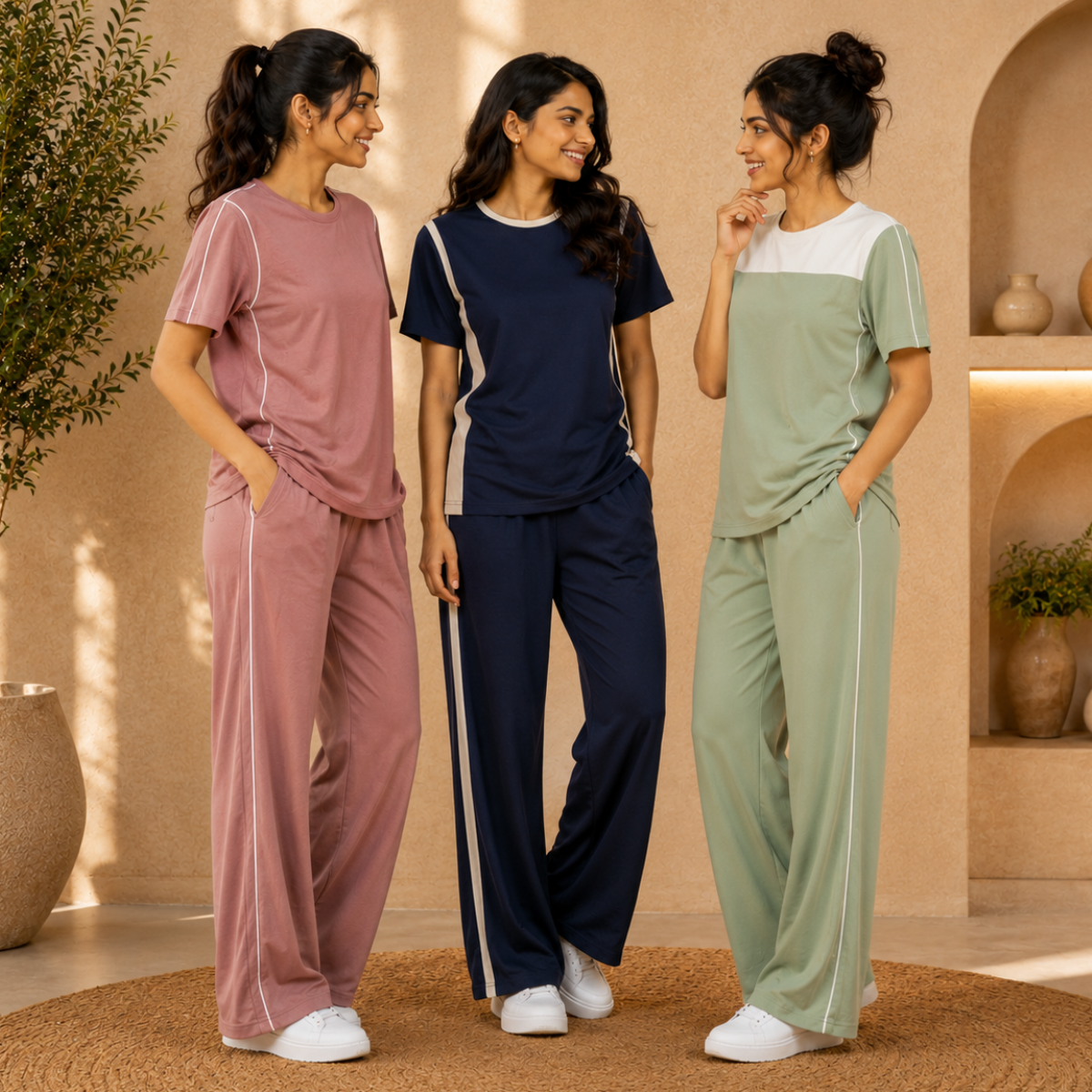 3 T-Shirt with Trouser Comfort Wear ( T10 )