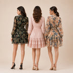 3 Printed Dress for Women - Perfect for Summers. ( P-1 )