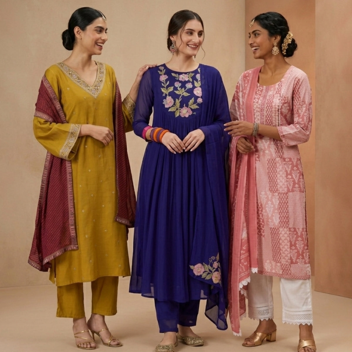 Kurta Sets with Dupatta (KS-1)