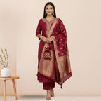 3 Cotton Kurtis with Pant & Dupatta |C-01