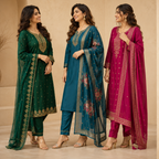 3 Kurta Set with Dupatta - Comfort For Every Occasion & Daily Wear ( D1 )
