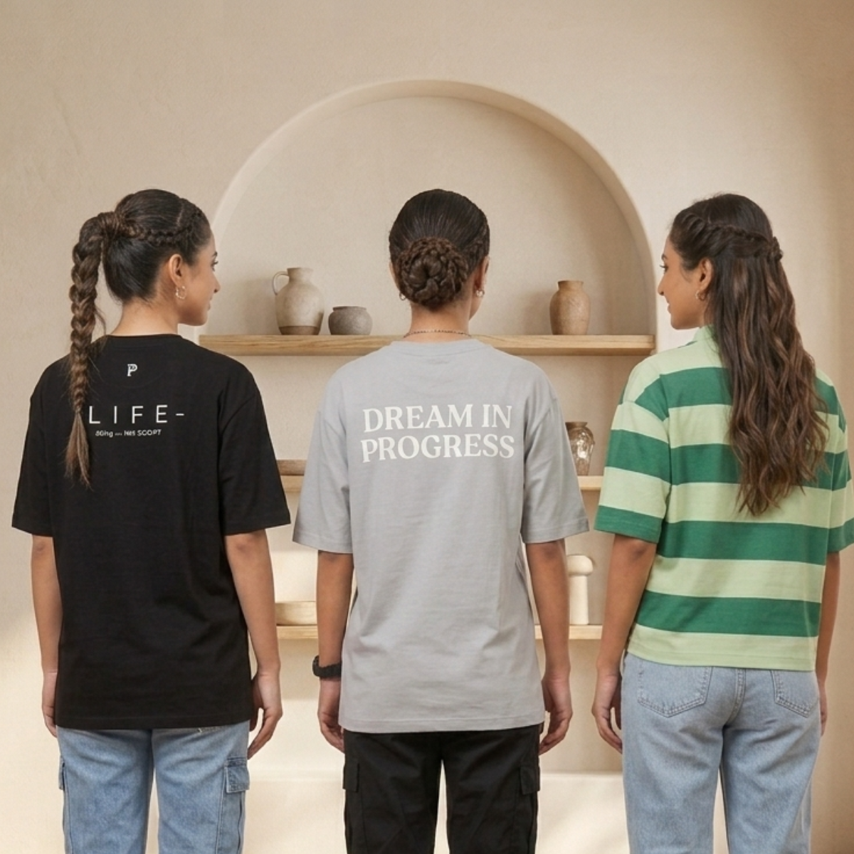 3 Women's Casual T-Shirts ( T10 )