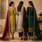 3 Kurta Set with Dupatta - Comfort For Every Occasion & Daily Wear ( D10 )
