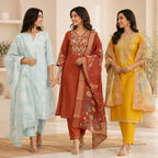 3 Pack Of Kurta With Dupatta Value Pack (V-9)