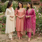 3 Pack Of Printed Cotton Kurta Set With Dupatta (VP-30)