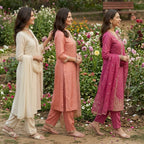 3 Pack Of Printed Cotton Kurta Set With Dupatta (VP-30)