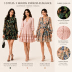 3 Printed Dress for Women - Perfect for Summers. ( P-1 )