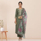 3 Cotton Kurtis with Pant & Dupatta |C-01