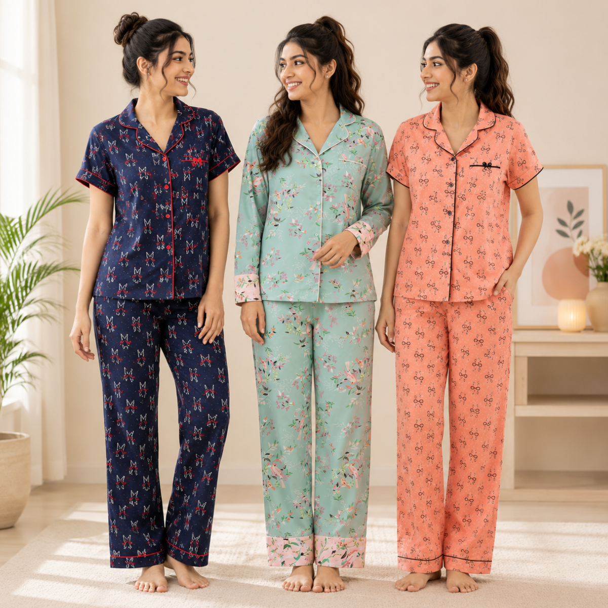 3 Women's Night Suit Set ( N-2 )