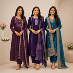 3 Kurta Set With Dupatta - Perfect For Every Occasion ( D-8 )