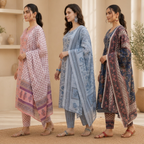 3 Pack Of Kurta With Dupatta Value Pack (V-2)