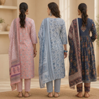3 Pack Of Kurta With Dupatta Value Pack (V-2)