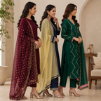 3 Printed Kurta Sets With Dupatta ( P2 )
