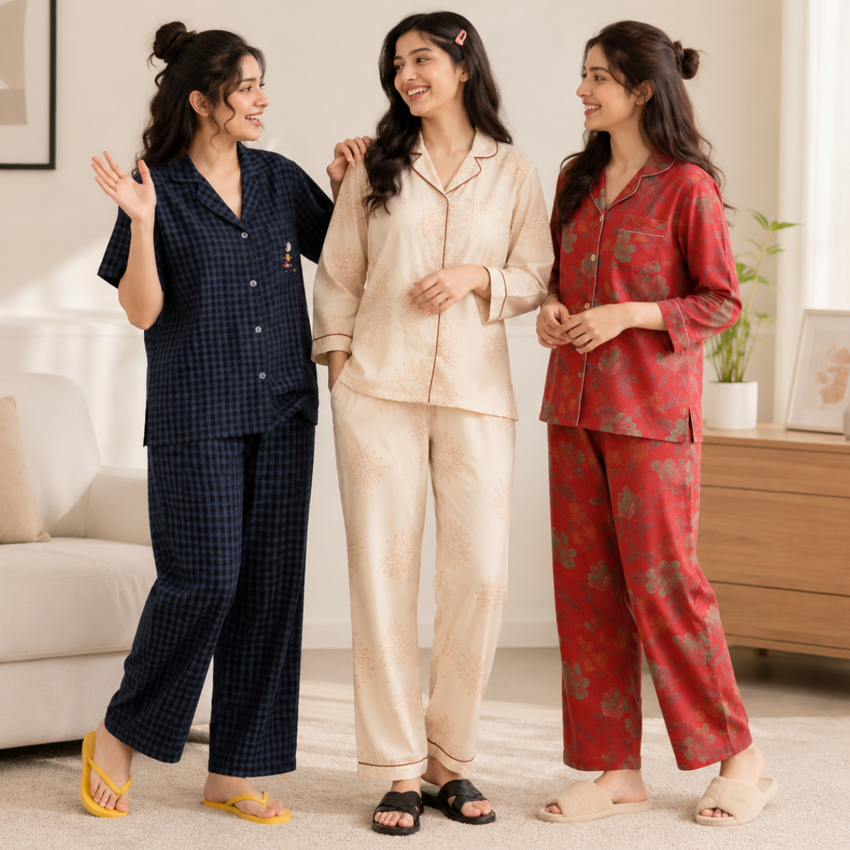 3 Women's Night Suit Set ( N-3 )