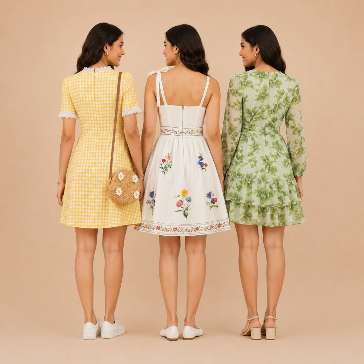 3 Printed Dress for Women - Perfect for Summers. ( P-2 )