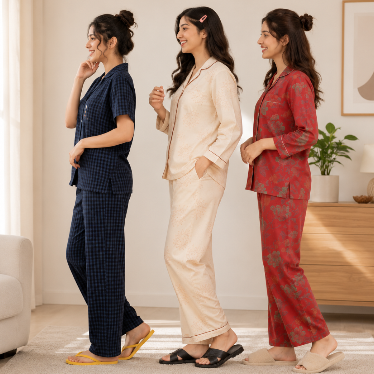 3 Women's Night Suit Set ( N-3 )