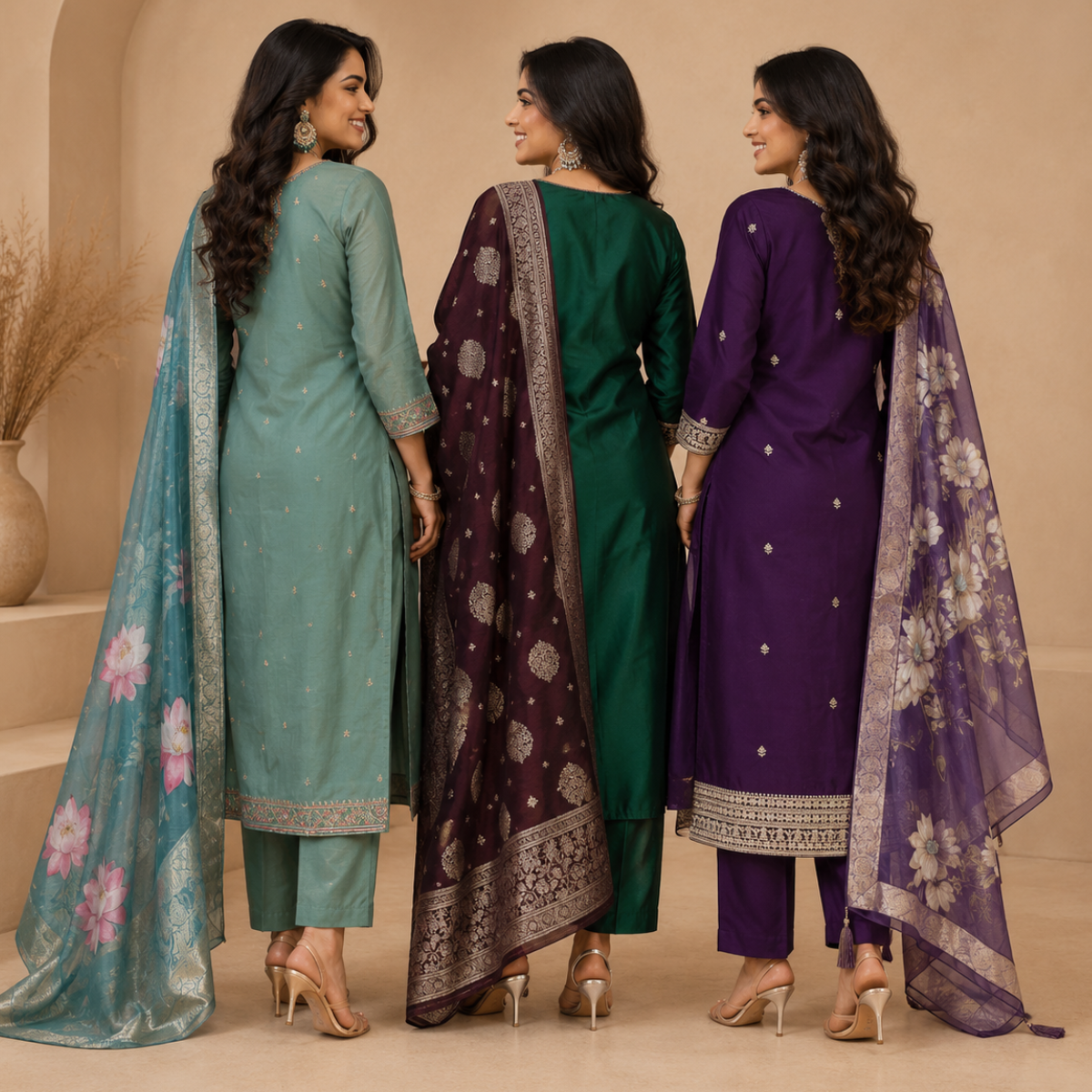 3 Kurta Set with Dupatta - Comfort For Every Occasion & Daily Wear ( D3 )