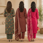 3 Pack Of Kurta With Dupatta Value Pack (V-3)