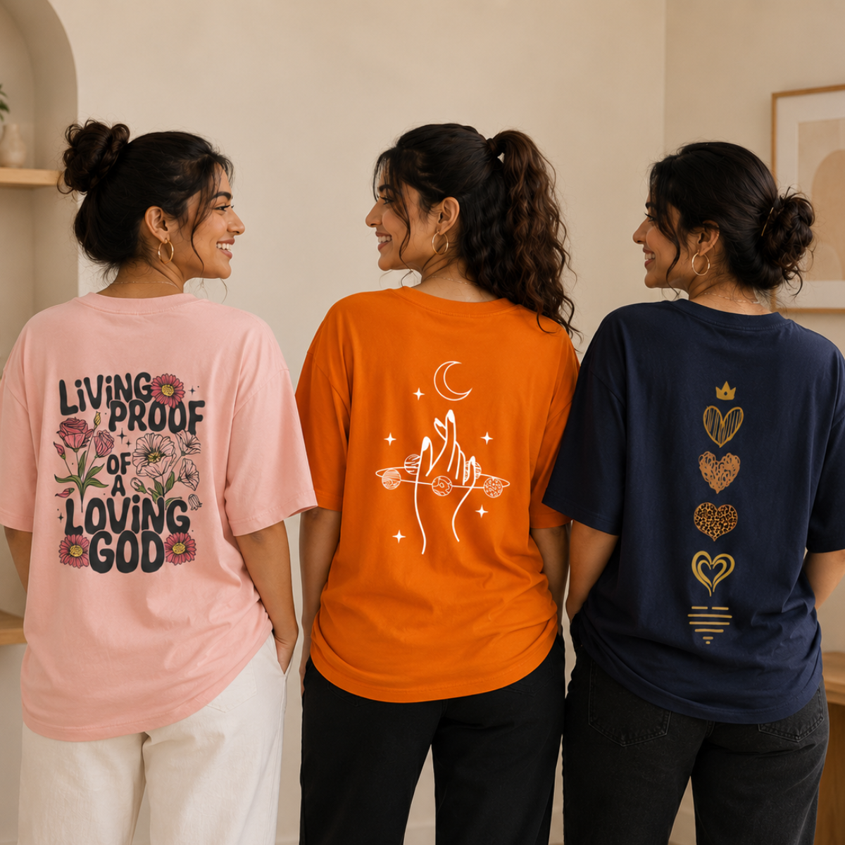 3 Women's Casual T-Shirts ( T3 )