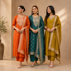 3 Kurta Set With Dupatta - Perfect For Every Occasion ( D-9 )