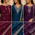 3 Kurta Set With Dupatta - Perfect For Every Occasion ( D-4 )
